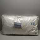 Cotton Hotel Pillows, U.S. Made Hypoallergenic Pillows with Down Alternative Fiber Fill for Side & Back Sleepers, Set of 2, Firm