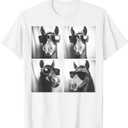 Funny Horse Wearing Sunglasses Photobooth Selfie Farm Animal T-Shirt (White, M)