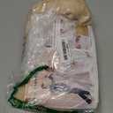 10ft x 10ft Champagne Backdrop Curtain with Lights String for Parties, Sheer Wedding Photo Backdrops Drapes for Baby Shower Birthday Party Decorations Background for Photography (W5' x H10'(2 panels))