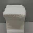 5 STARS UNITED Knee Pillow for Side Sleepers - Hip Pain Relief, Memory Foam Leg Cushion for Side Sleeping - Between Legs Pillow for Sciatica & Lower Back Pain, White (Standard)