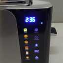 Elite Gourmet ECT5924D SmartToast Digital Long Slot 4 Slice Toaster, 1.5 Wide Slots for Thick Breads & Bagel Function, LED Touch Screen, Countdown Timer, 6 Shades, Stainless Steel (Gloss Black)