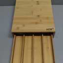 HTB Coffee Pods Storage Drawer for Organizing Nespresso Capsules, Can Be Used In Coffee Station, Kitchen, Home, Office, Holds 40 CoffeePods (1.Bamboo-Nespresso/32~48 Pods)