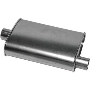 Thrush Muffler Deep Performance Tone Inlet 2.5 Pipe Connection Offset Outlet 2.5 Center