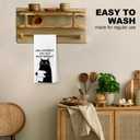 Funny Black Cat Bathroom Hand Towels, Black Cat Gifts, Funny Kitty with Toilet Paper Decorative Hand Towels for Bathroom Washroom Restroom, 16x24 Inches Dish Cloths & Dish Towels