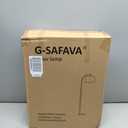 62.5" Wood Floor Lamp for Living Room Gold with Foot Switch Arc Standing Tall Lamps for Bedroom Mid Century Modern Corner Floor Lamps for Office Nursery Industrial Reading Light Room Lamp