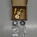 Garden Hose Quick Connect, Solid Brass 3/4 Inch GHT Leak-Proof Connectors, Heavy Duty Male & Female Quick Connect Hose Fittings, Easy Connect Water for Sprinkler & Pressure Washer (2 Pack)