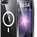 TAURI for iPhone 17e / iPhone 16e Case, Compatible with MagSafe, Anti-Yellowing with Screen Protectors, Shockproof Military-Grade Protection, Slim Magnetic Phone Case for iPhone 16 e / 17 e, Clear