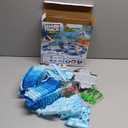 264 PCS Shark Race Tracks for Kids Toys, Glow in The Dark Magic Toy Set, 2 Shark Cars Track, Flexible DIY Track Set, Birthday Gift for Age 3-9 Boys Toddler Girls