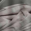 Duvet Cover Full Size Pink White Striped Duvet Cover Set Washed Cotton Linen Feel Chic Bedding Set for All Seasons Breathable Durable Textured (Wide Striped HFBT)