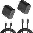 USB C Charger Block 20W Fast Charging Super Fast USB C Block with 5ft USB-C Charger Cable Compatible with iPhone 16/16 pro/15/15 Plus/15 Pro Max/Galaxy S23 Ultra/S23+/S22/S21/S20 (Black, 5ft, 2pack)