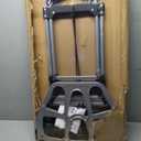 Teprovo Folding Hand Truck Dolly Cart,340LB Capacity Portable Aluminum Dolly Cart with Telescoping Handle and 7 Inch Rubber Wheels for Moving,Shopping,Travel,Office Use
