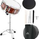 EASTROCK Snare Drum Set 14X5.5 Inches for Student Beginners with Gig Bag, Drumsticks, Stand, Drum Keys, Coated Material Drum Head, Tiger-stripe