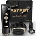 PATPET Shock Collar Dog Training Collar with Remote - 2000FT Range Include Rechargeable & IP67 Waterproof E Collar, Beep Vibration Shock Collar for Large Medium Dogs(15-140 lbs)