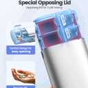 Vaydeer Metal 7 Day Pill Organizer 2 Times a Day  AM PM Weekly Travel Pill Case with Moisture-Proof Desiccant, Airtight Large Capacity Pill Box for Vitamins, Medications & Supplements (Grey)