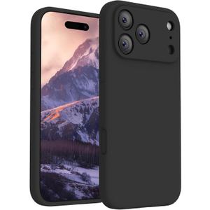 FireNova Magnetic for iPhone 17 Pro Max Case, Compatible with MagSafe, [Integrated Silicone Camera Control Button] [Camera Protection] Anti-Scratch Microfiber Lining Phone Case, 6.9", Black