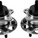 512505 PAIR Rear Left/Right Wheel Bearing and Wheel Hub Compatible with 2010-2015 Prius, 2012-2015 Prius Plug-In 2010 2011 2012 2013 2014 2015 Wheel Bearing Hub Assembly 5 Lugs w/ABS
