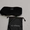 LC-dolida Sleep Headphones, 3D Sleep Mask Bluetooth Wireless Music Eye Mask, Sleeping Headphones for Side Sleepers Sleep Mask with Bluetooth Headphones Ultra-Thin Stereo Speakers Perfect for Sleeping (Black)