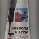 Cordless Water Flosser for Teeth: 4 Pressure Settings, 360 Clean with 4 U-Shaped Flossing Heads, IPX7 Waterproof, 30-Day Battery, Rechargeable Flosser for Braces Sensitive Gums, Easy to Clean (Deep Black)