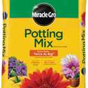 Miracle-Gro Potting Mix, for Indoor or Outdoor Potted Plants, Flowers, Vegetables, Shrubs, Annuals, and Perennials, Feeds Up to 6 Months, 1 cu. ft.