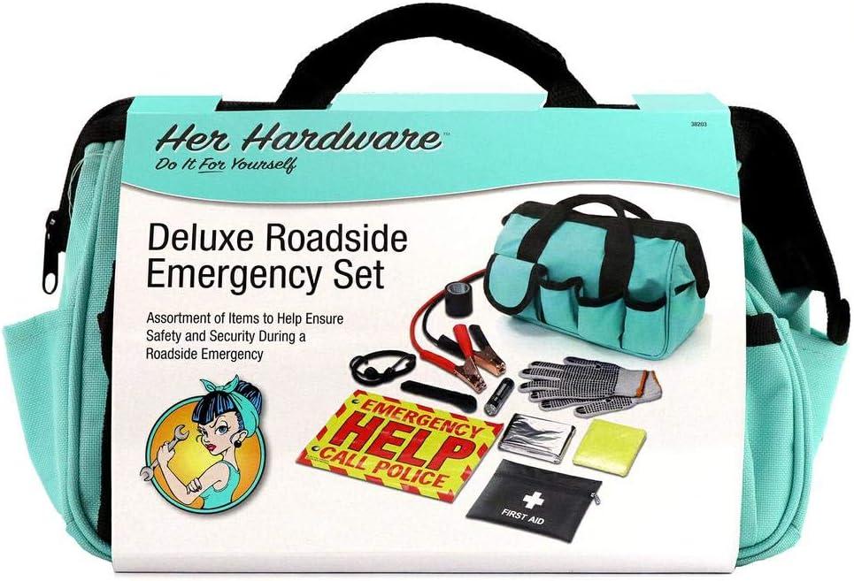 Her Hardware 38203 Deluxe Roadside Emergency Kit