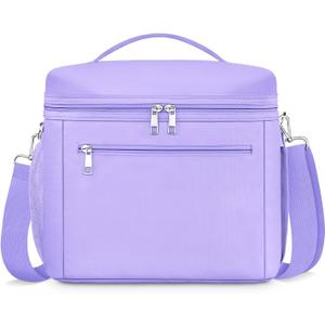 DALINDA Insulated Lunch Bag for Women,Lunch Box Cooler Bag Lightweight Nylon Waterproof Lunch Box LunchBags for Work (purple) (Medium-7L) DALINDA Insulated Lunch Bag for Women,Lunch Box Cooler Bag Lightweight Nylon Waterproof Lunch Box LunchBags for Work (purple) (Medium-7L)
