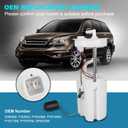 OTO-K Electric Fuel Pump Module Assembly Compatible with Honda CR-V 2007 2008 2009 2010 2011 L4 2.4L,Replaces#E8859M P76428M