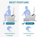 Foldable Toilet Stool, 7 inches Healthy Squatting Posture Poop Stool with Anti-Slip Feet by CHEAGO, Portable Travel Foot Stool for Toilet, Unique Folding Design Compact&Wide footrest Shadow Black