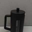 The JZE French Press, Borosilicate Glass French Press Coffee Maker, 3 Layer Stainless Steel Tea Press, 34oz Large French Press, Suitable For Home, Office, Kitchen, Travel, Fashion Black