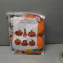 Winlyn 30 Sets Fall Halloween Pumpkin Decorations DIY Pumpkin Craft Kits Foam Pumpkin Shapes 8" W and Smile Fall Leaves Glitter Leaves Pumpkin Decorating Stickers for Kids Classroom Party Activities