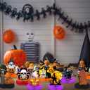 3 x 12pcs Halloween Decorations Honeycomb CenterpiecesBlack Orange Bloody Halloween Centerpieces Tables Toppers Party Decorations Supplies, Halloween Table Sign Decor