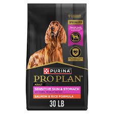 Purina Pro Plan Sensitive Skin and Stomach Dog Food Dry, Adult Salmon & Rice Formula, Digestive Health - 40 lb. Bag BBD:12-2026