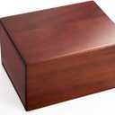 PCS Cremation Urns for Ashes, Pet Memorial Funeral Urns Box,Wooden Decorative Urn for Dog Cat,Cremation Keepsake Burial Ash Box - L (8.5 x 6.5 x 4.5'')