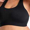 SHAPERMINT Sports Bras for Women - Workout Bras for Women, Plus Size Sports Bra, Workout Tops for Women High Support (Black, XL)