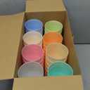 Patelai 80 Pcs Wheat Straw Reusable Cups 10 oz Unbreakable Plastic Drinking Cup Dishwasher Safe Cup Tumblers Chip Resistant Tumbler for Camping Dishwasher Kitchen(10 Colors)