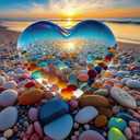 Jigsaw Puzzles for Adults 1000 Pieces, Love Pebbles Beach Puzzle, Impossible Difficult Hard Fun 1000 Piece Jigsaw Puzzles for Adults