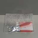 KAXIMON Snap Fasteners Kit 200 Sets, Metal Snap Button Kit with Fastener Pliers No Sewing, 9.5mm Snap on Button Kit Rust Proof DIY Press Studs Button Fix Tools for Fabric Clothing, chrome, SNAP-9.5MM