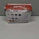 Homemate Heated Blanket Electric Throw - 50"x60" Heating Blanket Throw 1/2/4/6/8 Hours Auto-Off 10 Heat Levels Over-Heat Protection Luxury Faux Fur Sherpa ETL Certification