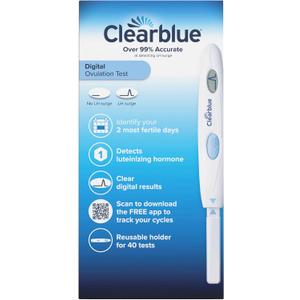 Clearblue Ovulation Test with Clear Digital Results, Over 99% Accurate at Detecting LH Surge, 40 Ct