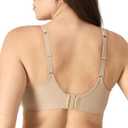 Bali Women's Seamless Underwire Bra, One Smooth U Smoothing Underwire Bras for Women, Convertible Straps, Ultra Light (Beige) 38C