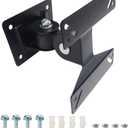 Wall Mount TV Monitor Bracket with Tilts and Extends for Most 14-27 Inch LED LCD OLED Screens,75 100 VESA Compatible,Max 40lb Capacity (14''-24'')