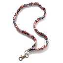 Scrunchie Lanyards for ID Badges and Keys, Cute Teacher Lanyard for Women, Nurses or Cruise, Stretchy Retractable Lanyard
