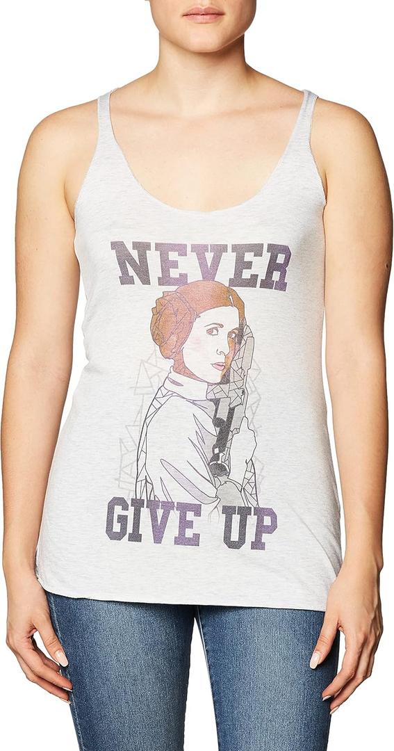 Star Wars Women's Leia Never T-Shirt (Large)