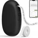 SUPVAN E10 Bluetooth Label Maker Machine with Tape, Continuous Waterproof Label, Versatile App with 35 Fonts and 1k+ Icons, Inkless Labeler for Home, Kitchen, School, Office Organization, Black