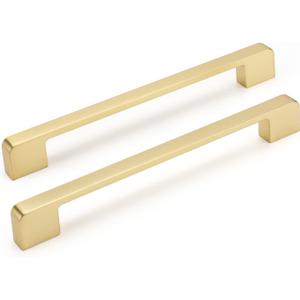 30 Pack 7-1/2 Inch Gold Cabinet Pulls Brushed Brass Cabinet Handles - Gold Kitchen Cabinet Pulls Brass Drawer Handles 30 Pack 7-1/2 Inch Gold Cabinet Pulls Brushed Brass Cabinet Handles - Gold Kitchen Cabinet Pulls Brass Drawer Handles
