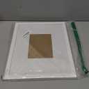 Egofine 11x14 Picture Frame White - Photo Frame Made of Solid Wood Covered by Plexiglass for Table Top Display Pictures 5x7/8x10 with Mat or 11x14 Without Mat