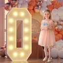 Marquee Light Up Letter O: Large 4FT Marquee Letters for Party Decoration, Alphabet Sign for Birthday Marry Me Wedding Engagement Graduation Decor, Assembly Needed