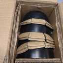 DOWAN 5.8" Deep Soup Bowls & Cereal Bowls - 30 Ounces Large Bowls Set of 4 for Kitchen - Ceramic Bowls for Cereal, Soup, Oatmeal, Salad, Ramen, Noodle, Rice - Dishwasher & Oven Safe (Black)