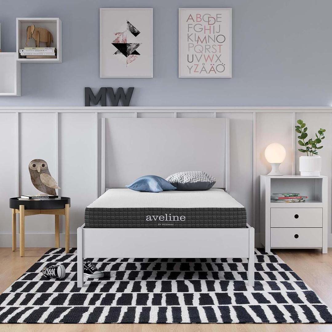 Modway Aveline 6 Gel Infused Memory Mattress with CertiPUR-US Certified Foam Twin Mattress