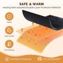 HYLEORY Heated Throw Blanket, Flannel Electric Blanket with 4 Hrs Timer, Auto-Off & 3 Heating Levels, Sherpa, Dark Grey, 62"x84"