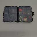 TOPFORT 187/343pcs Fishing Accessories Kit, Organized Fishing Tackle Box with Tackle Included, Fishing Hooks, Fishing Weights Sinkers, Fishing Gear and Equipment, Fishing Gift for Men